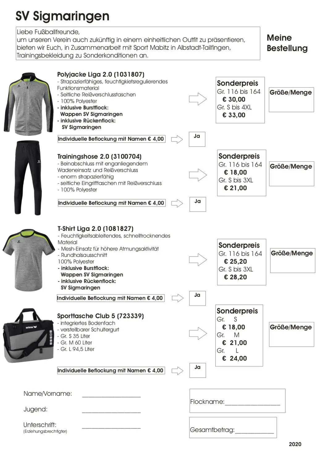 Trainingsoutfit 